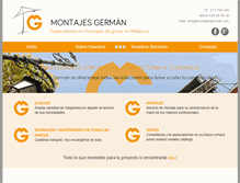 Tablet Screenshot of montajesgerman.com